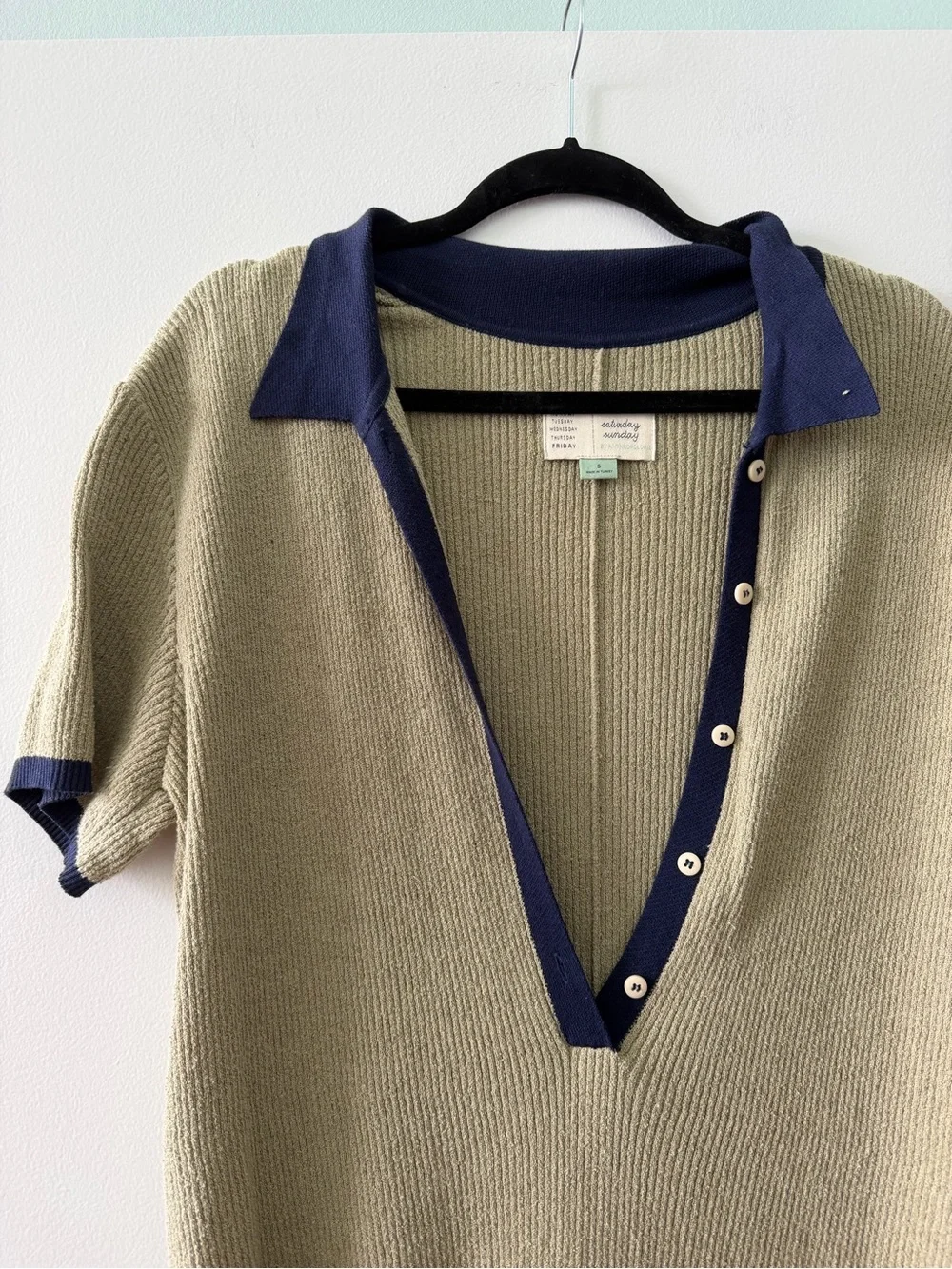 Anthropologie polo knit romper play suit - Picture 7 of 9